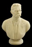 Lomonosov ülő Gorkij büszt, biszkvit porcelán, jelzett, hibátlan, m:10,5 cm