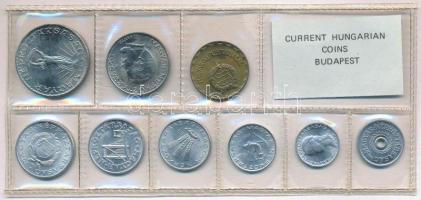 1980. 2f-10Ft (9xklf) érmés forgalmi sor fóliatokban T:1 Adamo FO13