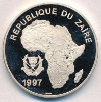 Zaire 1997. 1000Z Ag "Víziló" T:PP fo.
Zaire 1997. 1000 Zaires Ag "Hippopotamus"...