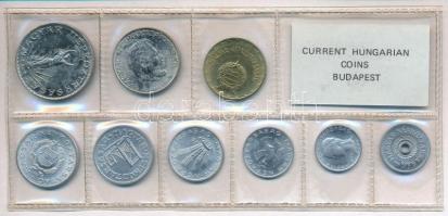 1976. 2f-10Ft (9xklf) érmés forgalmi sor fóliatokban T:1 kis patina 
Adamo FO9