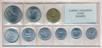 1974. 2f-10Ft (9xklf) érmés forgalmi sor fóliatokban T:1 kis patina 
Adamo FO7