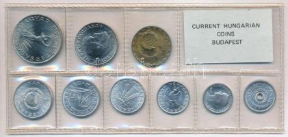 1981. 2f-10Ft (9xklf) érmés forgalmi sor fóliatokban T:1 Adamo FO14