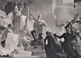 1897 Országos Magyar Képzőművészeti Társulat Albuma 1897, benne 7 nyomattal, megviselt állapotú, jav...