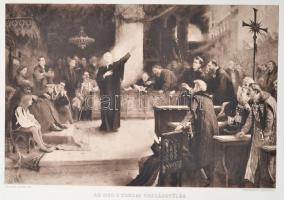 1897 Országos Magyar Képzőművészeti Társulat Albuma 1897, benne 7 nyomattal, megviselt állapotú, jav...