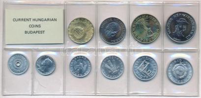 1986. 2f-20Ft (10xklf) érmés forgalmi sor fóliatokban T:1 Adamo FO19