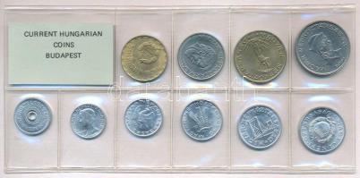 1989. 2f-20Ft 10db klf, érmés forgalmi sor fóliatokban T:1 Adamo FO22