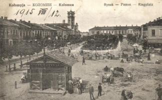 Kolomyja, Kolomea; Rynek / Ringplatz / ring square, market, vendors (fa)