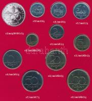 1994. 10f-200Ft (11xklf) forgalmi sor dísztokban, közte 1994. 200Ft Ag "Deák", "Magya...