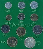 1995. 10f-200Ft (11xklf) forgalmi sor dísztokban, benne 200Ft Ag "Deák", "Magyarorszá...