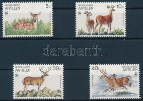 WWF Dears set 4 FDC + values of WWF set WWF: Szarvasok sor  4 FDC-n + a sor WWF-es értékei