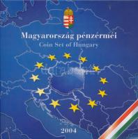 2004. 1Ft-100Ft (7xklf) forgalmi sor szettben + 2004. 50Ft Magyarország az EU tagja T:PP Adamo FO38.1