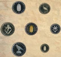 2005. 1Ft-100Ft (7xklf) forgalmi sor szettben + 2005. 10Ft "József Attila" T:PP Adamo FO39...