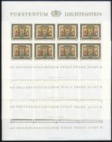 Franz Joseph II. anniversary mini sheet set, II. Ferenc József jubileuma kisívsor