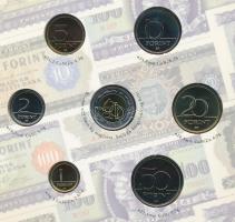 2006. 1Ft-100Ft (8xklf) forgalmi sor szettben, benne 1946-os 1Ft Ag "Hatvanéves a Forint" ...