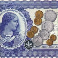 2006. 1Ft-100Ft (8xklf) forgalmi sor szettben, benne 1946-os 1Ft Ag "Hatvanéves a Forint" ...