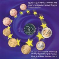 2007. 1Ft-100Ft (8xklf) forgalmi sor, benne 50Ft "50 éves a Római Szerződés" T:PP Adamo FO...