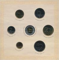 2008. 1Ft-100Ft 7klf db + Mátyás denár Ag fantáziaverete "Reneszánsz emlékév" dísztokos fo...