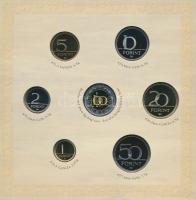 2008. 1Ft-100Ft 7klf db + Mátyás denár Ag fantáziaverete "Reneszánsz emlékév" dísztokos fo...