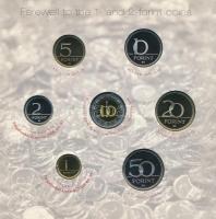 2008. 1Ft-100Ft (7xklf) forgalmi sor "Búcsú az egy- és kétforintostól" dísztokos szettben ...