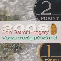 2008. 1Ft-100Ft (7xklf) forgalmi sor Búcsú az egy- és kétforintostól dísztokos szettben T:BU Adamo FO42