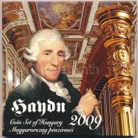 2009. 5Ft-200Ft Haydn (6xklf) forgalmi érme sor + Joseph Haydn Ag emlékérem (12g/0.999/29mm) T:PP  Adamo FO43.3