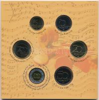 2009. 5Ft-200Ft "Haydn" (6xklf) forgalmi érme sor + "Joseph Haydn" Ag emlékérem ...