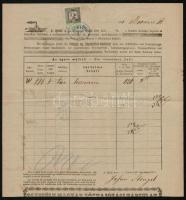 1871 Egyesült Magyar Gőzhajózási Társulat fuvarlevél