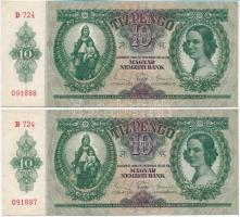 1936. 10P (2x) sorszámkövetők T:I,I- Adamo P9