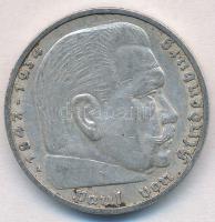 Német Harmadik Birodalom 1936A 5M Ag "Hindenburg" T:2 
German Third Reich 1936A 5 Mark Ag...