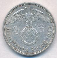 Német Harmadik Birodalom 1939A 2M Ag "Hindenburg" T:2
German Third Reich 1939A 2 Mark Ag ...