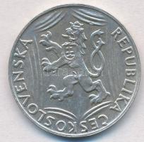 Csehszlovákia 1948. 100K Ag "Függetlenség" T:1-,2 Czechoslovakia 1948. 100 Korun Ag "...