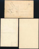 cca 1930-1940 nemes Tánczos Ferenc (1910-?) csendőr százados 3 db fényképe (esküvő, családi képek), ...