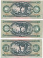 1962. 10Ft (3x) sorszámkövetők T:I
Adamo F6