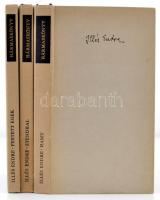 Illés Endre: Hármaskönyv. Stendhal, Hamu, Festett egek. Bp., 1972, Magvető. Kiadói egészvászon-kötés. A szerző által dedikált Deutsch Aladár (1899-1973) főorvosnak.