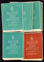 1940-1944 a Magyar Iparművészet 37 lapszáma: 1940/3-9., 11-12., 1941/1., 3-4., 6-11., 1942/1-3., 5-10., 1943/3., 5-12., 1944/3., számos érdekes írással, jó állapotban.