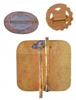 DN "BKV" aranyozott, zománcozott sapkajelvény + ~1960-1970. "Kiváló FMSZ-i Dolgozó&qu...