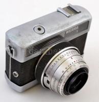 Werra 1 fényképezőgép Carl Zeiss Jena Tessar 2,8/50 objektívvel, eredeti bőr tokjában, kopottas, de ...