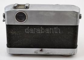 Werra 1 fényképezőgép Carl Zeiss Jena Tessar 2,8/50 objektívvel, eredeti bőr tokjában, kopottas, de ...