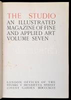 1896-1903 a The Studio művészeti folyóirat három évfolyama (7., 21., 28.), évfolyamonként egybekötve...