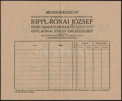 1911 a Nyugat által megjelentetett 2 db Rippl-Rónai-kötet (Rippl-Rónai József eddig kiadatlan rajzai...