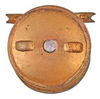 1940. "MÖSZ (Magyar Ökölvívó Szövetség) Bajnok" aranyozott, fémjelzett Ag jelvény csavaroz...