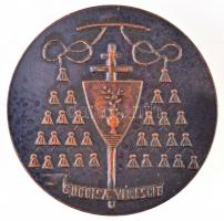 1980. "László Card. Lékai Esztergom MCMLXXX" piefort Br emlékérem (47mm) T:2 patina
