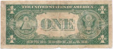 Amerikai Egyesült Államok 1953-1957. (1935E) 1$ "Silver Certificate - kisméretű", kék pecs...