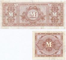 Német Harmadik Birodalom / Szövetséges megszállás 1944. 1M + 50M T:III 
German Third Reich / Allied...