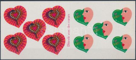 Valentine's day greeting card stamp-booklet, Valentin napi üdvözlőbélyegek bélyegfüzet