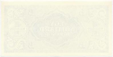 1946. 1.000.000.000BP hátoldali fázisnyomata, jó minőségű másolat (good copy) T:I-