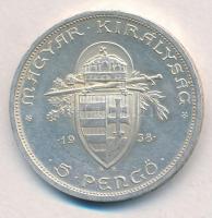 1938. 5P Ag "Szent István" T:1-,2
Adamo P8.1