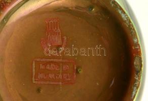 Zsolnay eozin mázas váza, apró karcolással, jelzett, m:12,5 cm