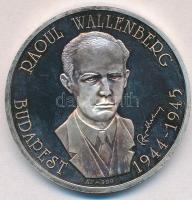 Bognár György (1944-) DN Raoul Wallenberg - Budapest 1944-1945 Ag emlékérem (31,1g/0.999/42,5mm) T:PP patina