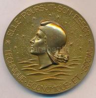 Franciaország 1962. "Általános Transzatlanti Társaság" jelzett Br emlékérem. Szign.: J. H....